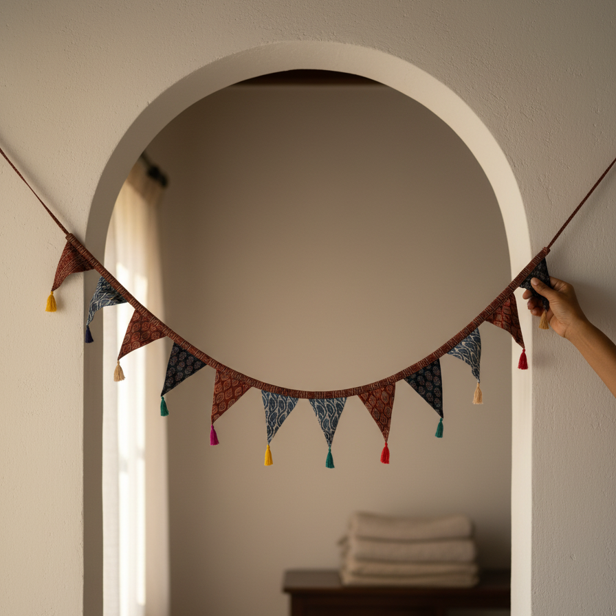 Brown Blue Wall Hanging