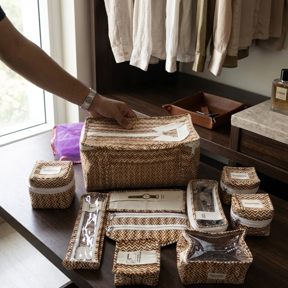 Handcrafted Brown Gift Kit