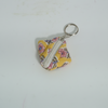 Multicolor Ajrakh Geometric Keychain