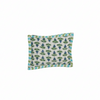 White Green Dabu Buti Print Cotton Pouch