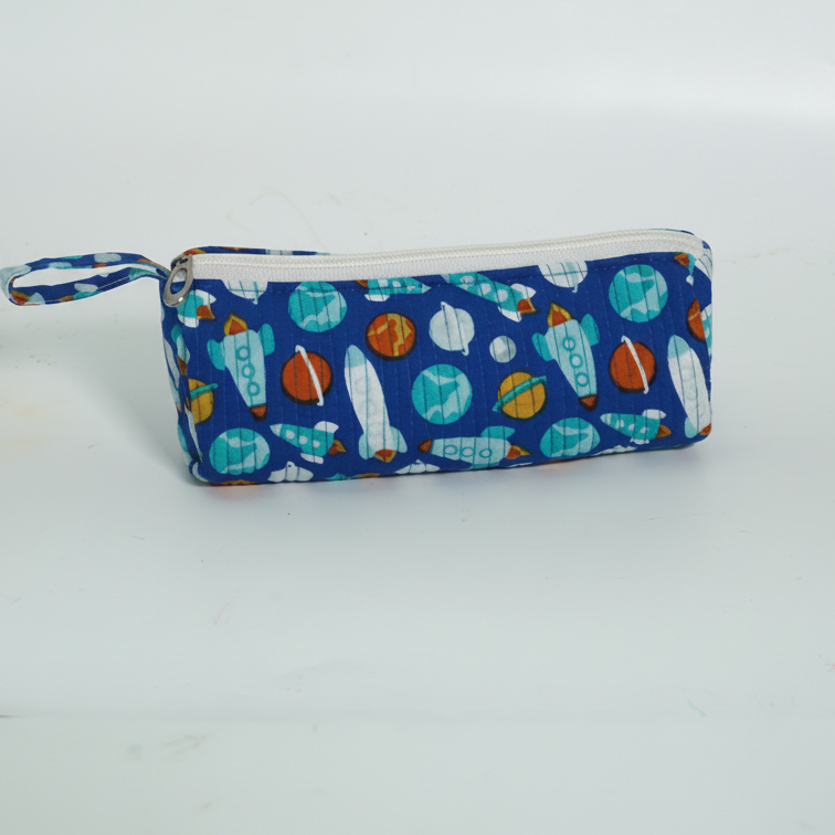 Blue Space Pencil Pouch