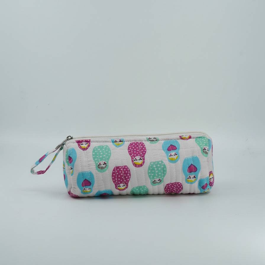 Multicolor Abstract Print Mini Pouch