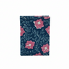 Navy Blue Kalamkari Floral Print Fabric Notebook