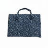 Indigo -white Ajrakh Floral Print Laptop Bag