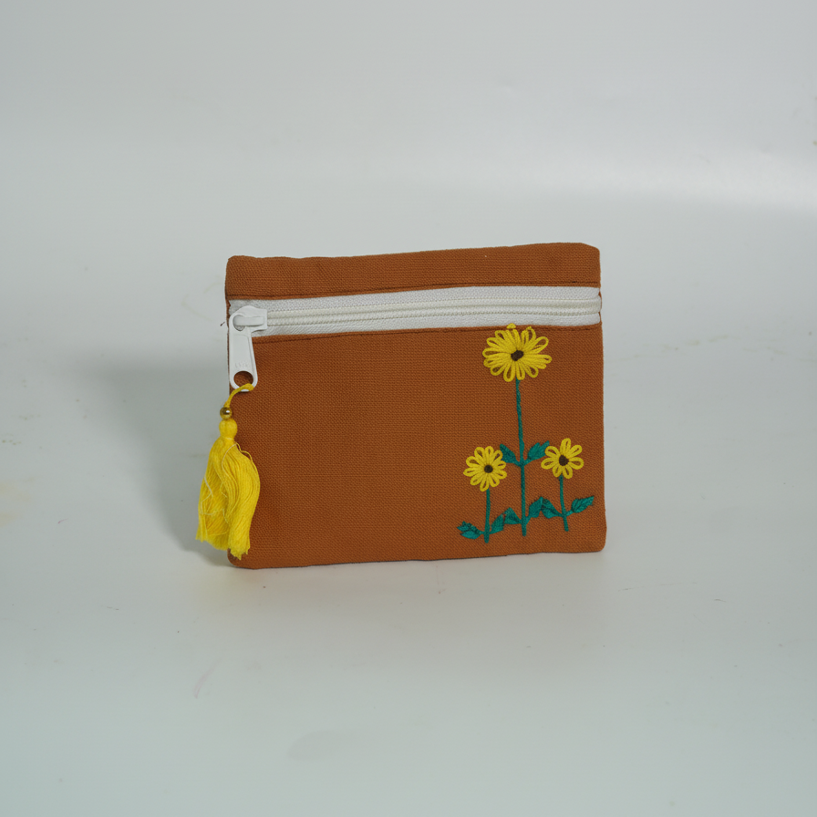 Brown Surajmukhi Utility Pouch