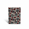 White Red Sanganeri Floral Print Fabric Notebook