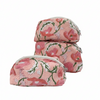 Pink Sanganeri Floral Print Quilted Pouch Set