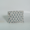 White Blue Sanganeri Buti Print Cotton Zipper Pouch