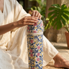 Off White Sanganeri Floral Print Bottle Cover