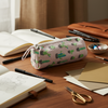 Mint Cactus Print Pencil Pouch
