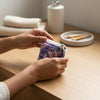 Lavender Abstract Print Mini Pouch