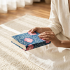 Blue Pink Bagru Floral Print Notebook