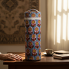 Blue Ajrakh Geometric Print Bottle Cover