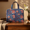 Indigo Bagru Red Floral Print Handbag