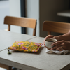 Multicolor Kalamkari Floral Print Pouch