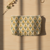 Mustard Bagru Buti Print Pouch Set