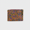 Yellow-pink Kalamkari Floral Print Vanity Case