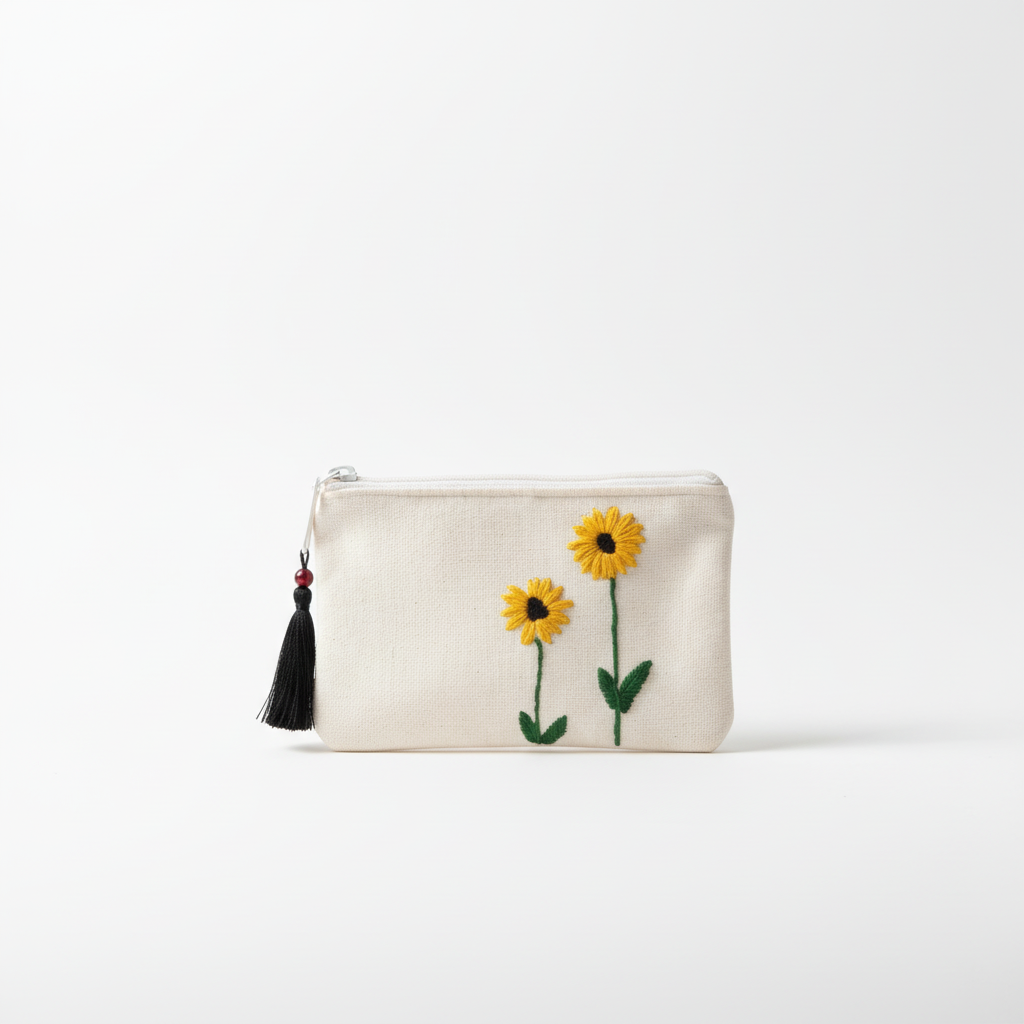 Handcrafted Canvas Small Pouch
