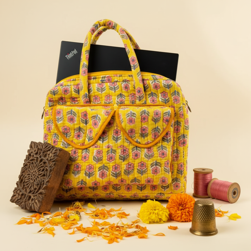 Quilting Handmade Laptop Bag