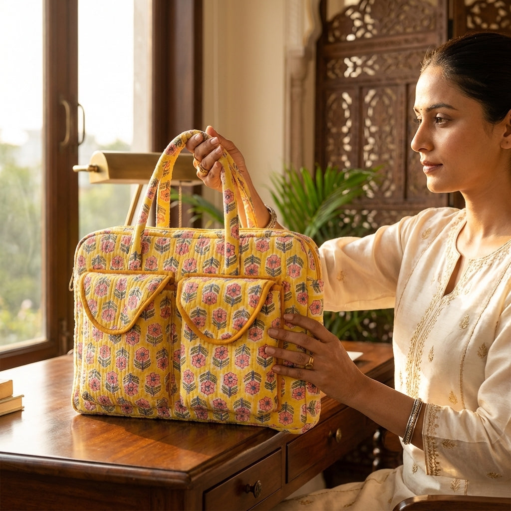 Quilting Handmade Laptop Bag