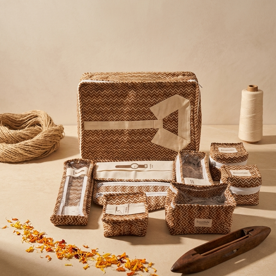 Handcrafted Brown Gift Kit