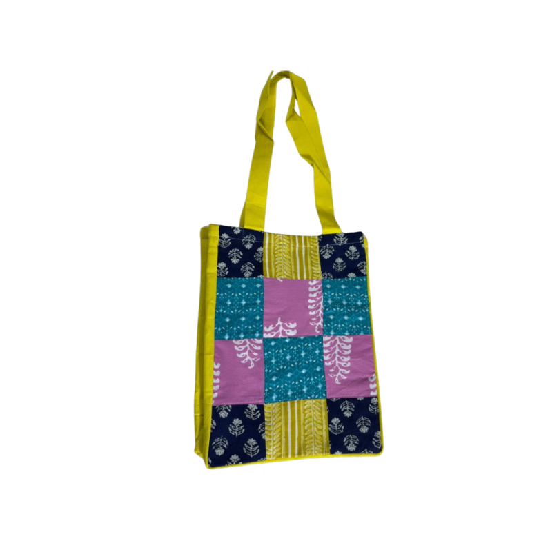 Recycled Patchwork Tote bag - Image 2