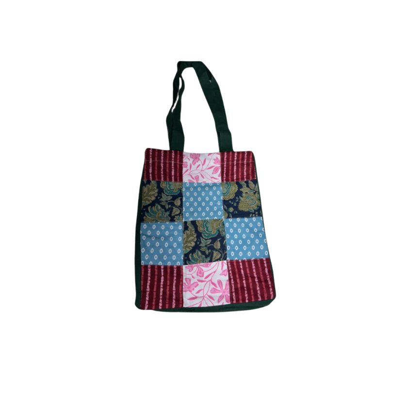 Recycled Patchwork Tote bag - Image 3