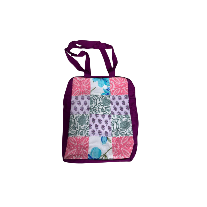 Recycled Patchwork Tote bag - Image 4