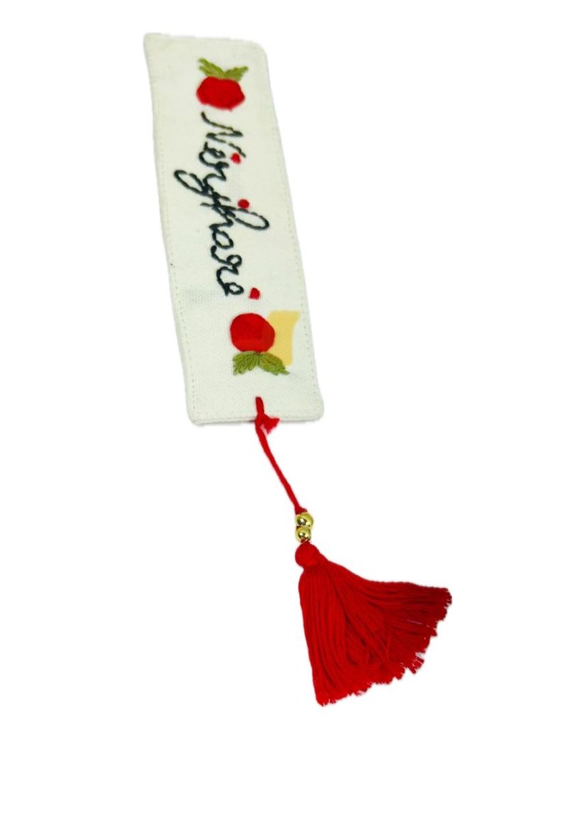 Handmade Fabric Embroidery Bookmark