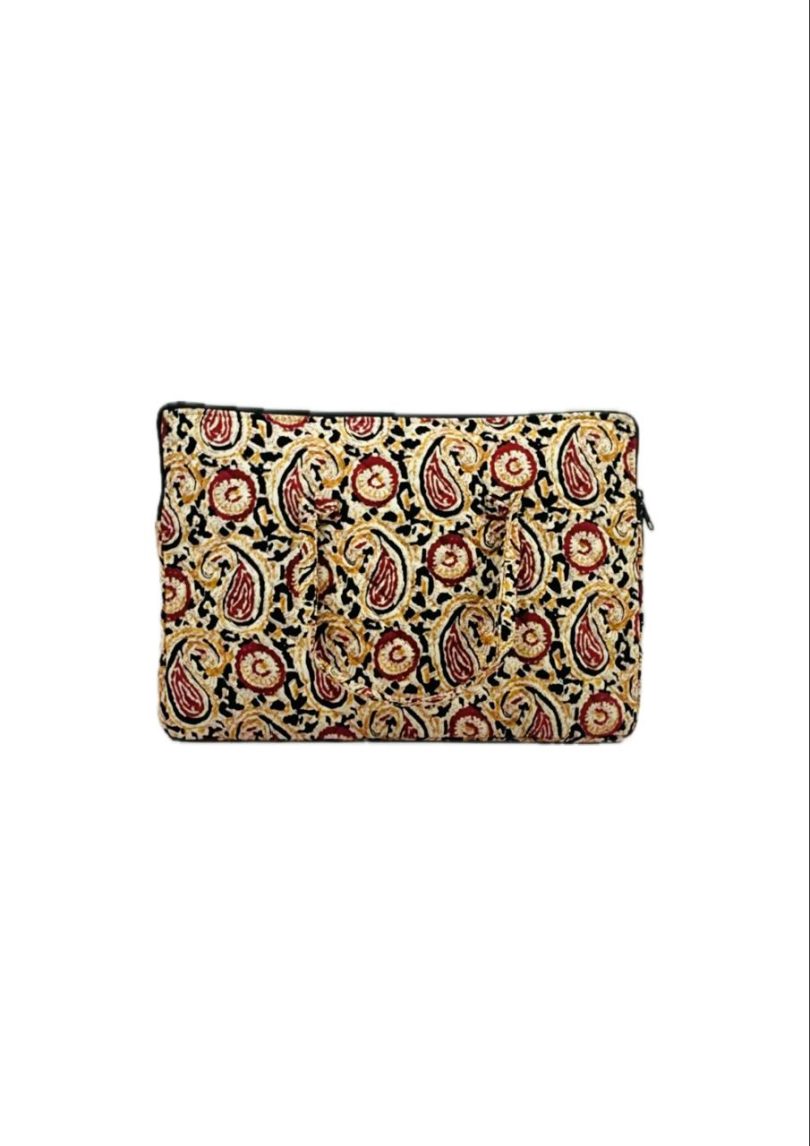 Block Print Laptop Bag