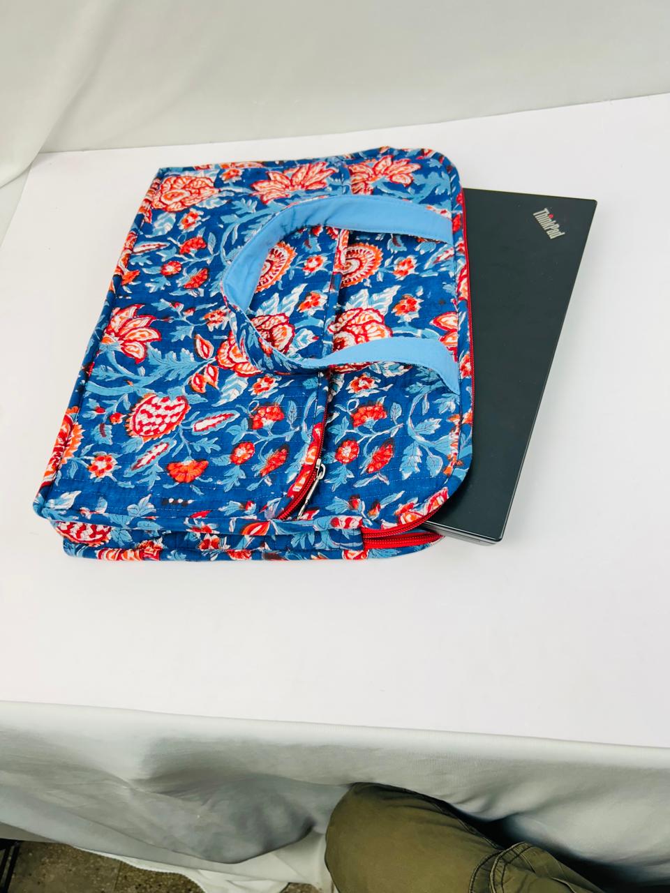 Handmade Quilted Laptop Bag - Image 3