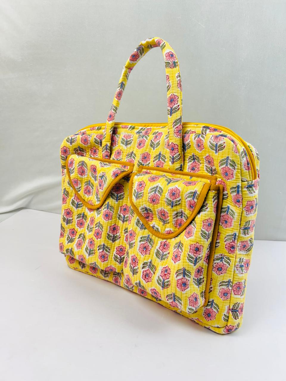 Quilting Handmade Laptop Bag - Image 3